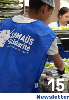 photo d'une distribution de repas
