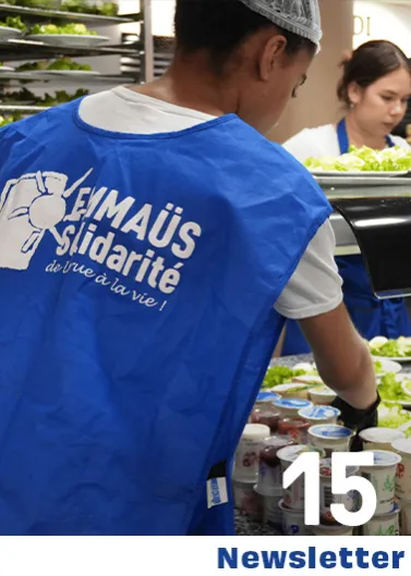 photo d'une distribution de repas