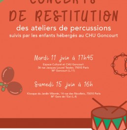 Concert de restitution - Ateliers de percussions